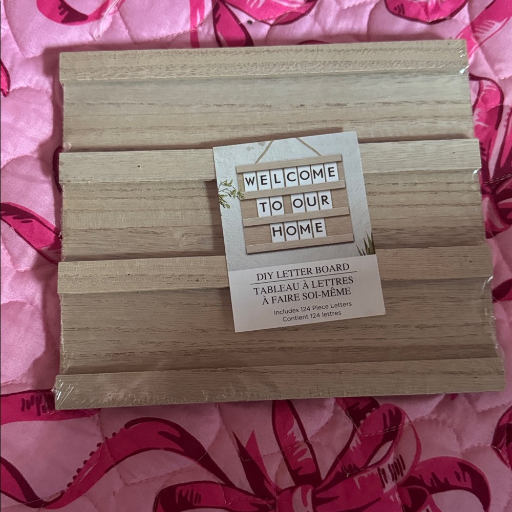 DIY Letter Board with Letters- Brand new